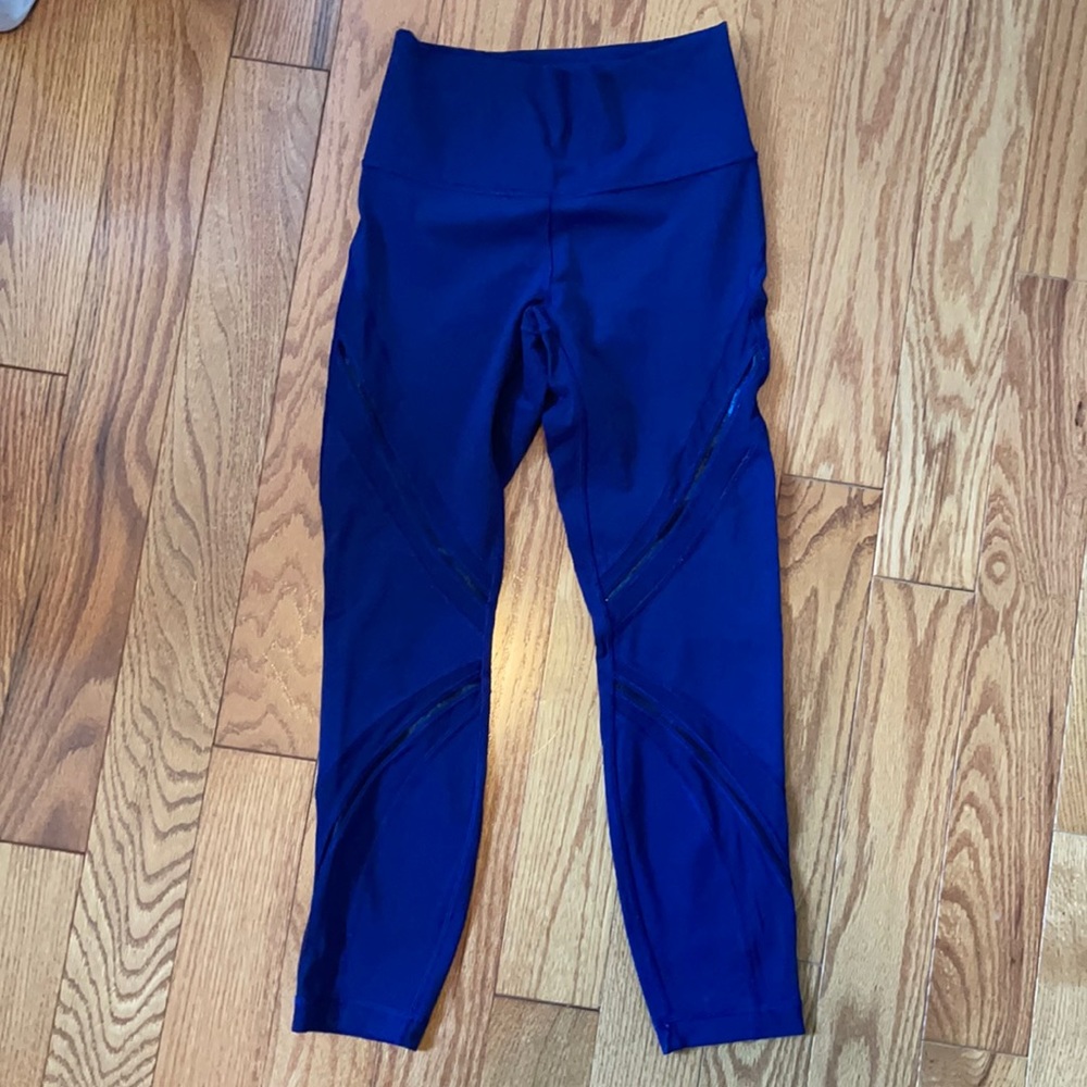 Lululemon leggings with mesh detail